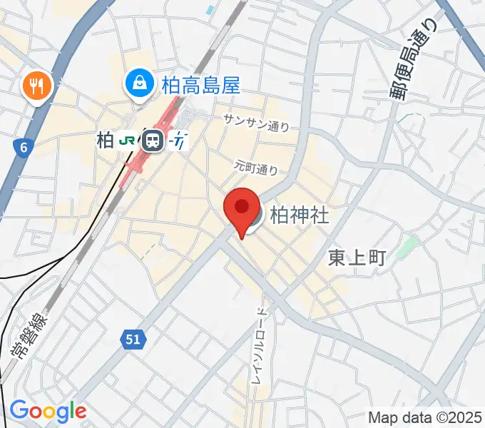 柏NARDISの地図