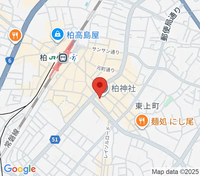 柏NARDISの地図