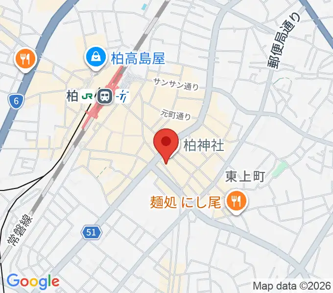 柏NARDISの地図