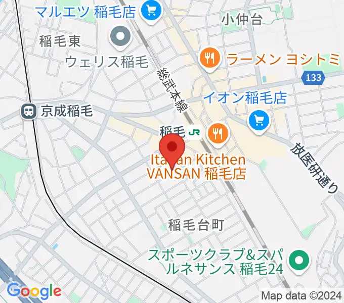 Jazz Spot CANDYの地図