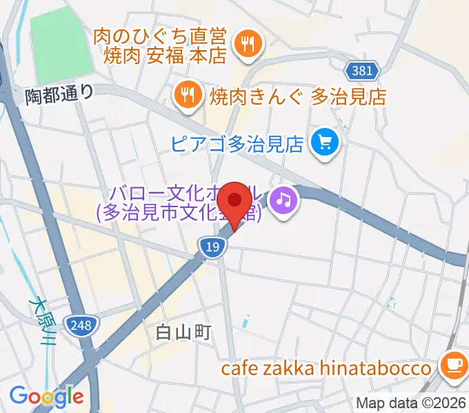 サウンドスタジオエリシアンの地図