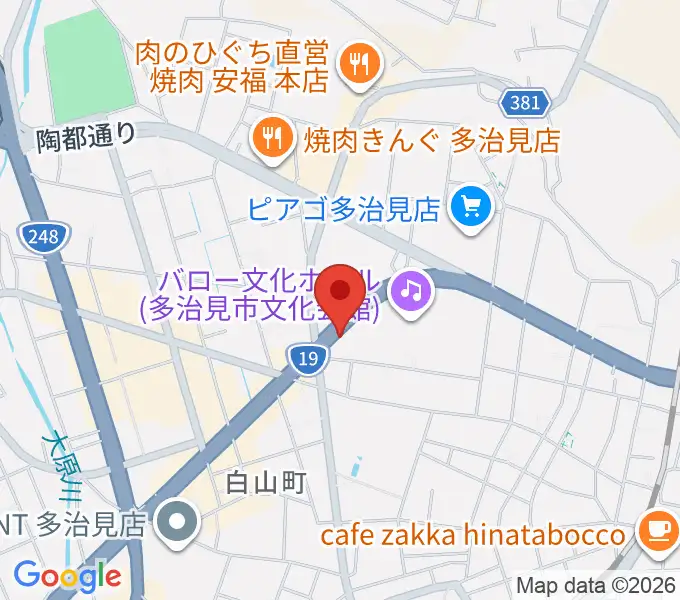 サウンドスタジオエリシアンの地図