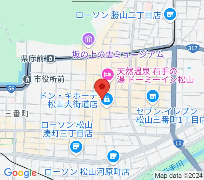 Live music Barカラフルの地図