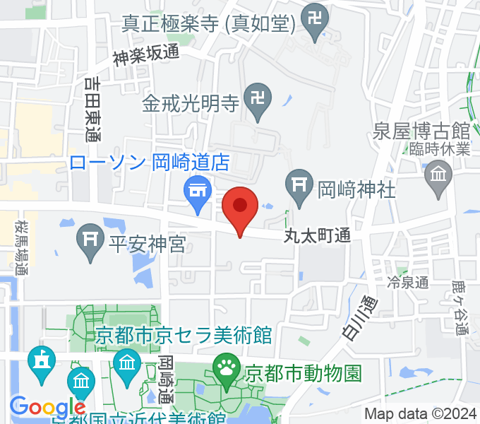 京都岡崎ナムホールの場所