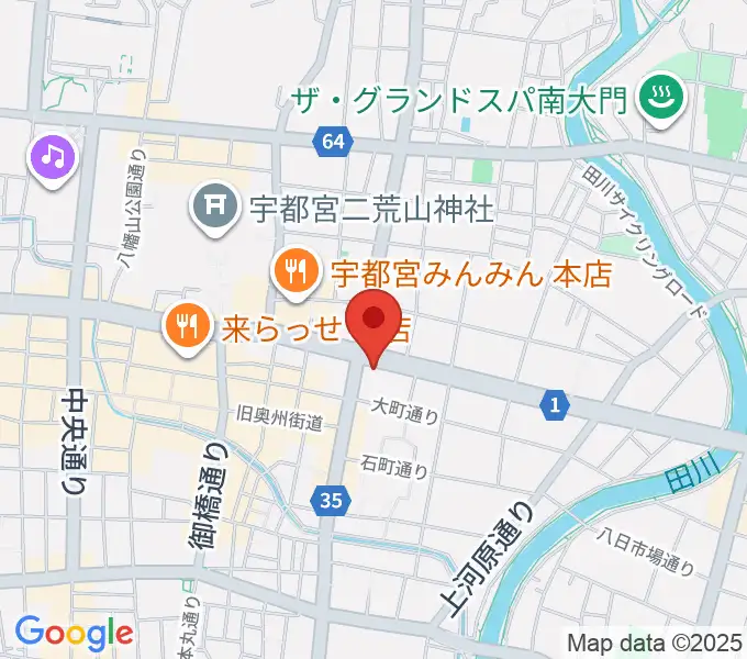 ブロンコ宇都宮の地図