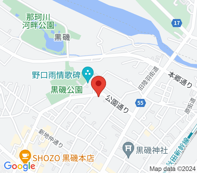 黒磯Time’s Cafeの場所
