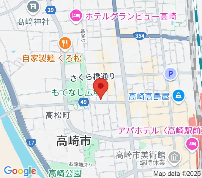 高崎エルフリオの地図