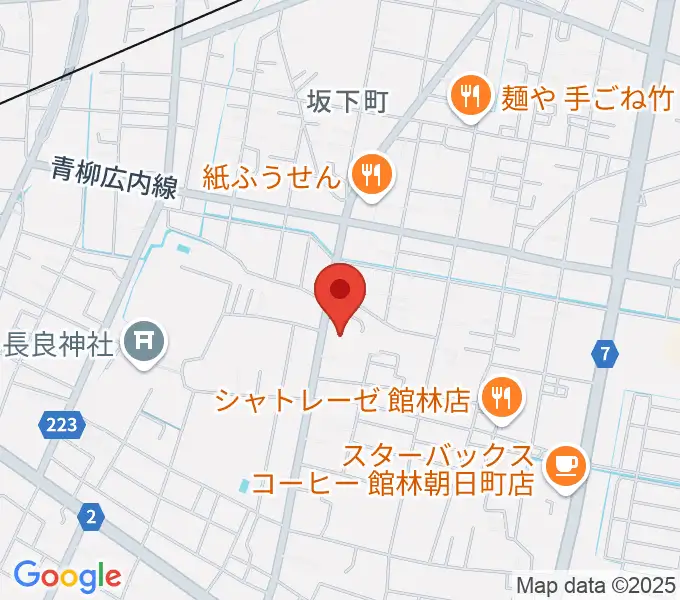 館林dizzyの地図