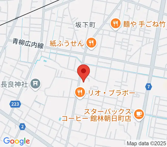 館林dizzyの地図