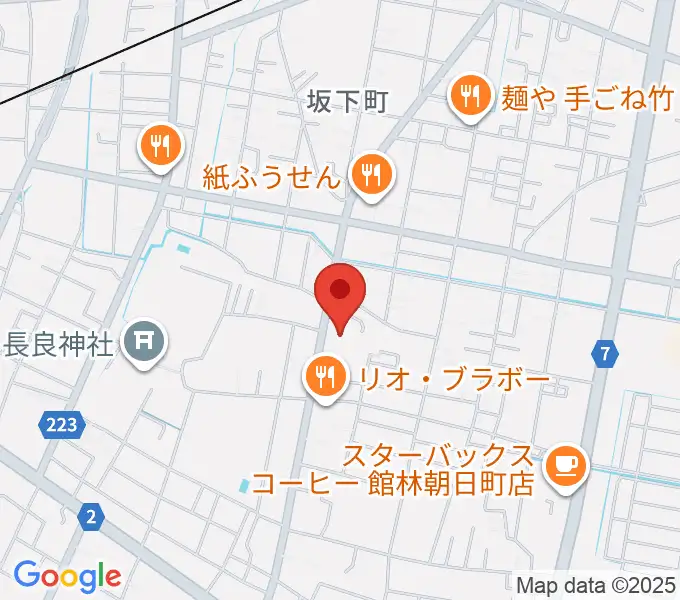 館林dizzyの地図