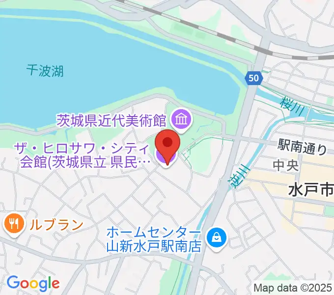 ザ・ヒロサワ・シティ会館の地図