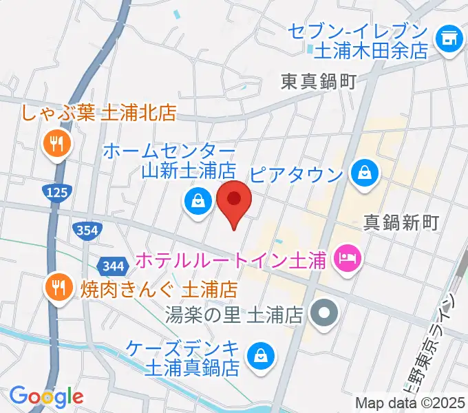 クラフトシビックホール土浦の地図