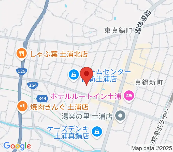 クラフトシビックホール土浦の地図