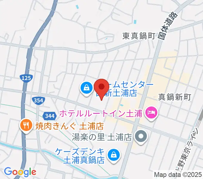 クラフトシビックホール土浦の地図
