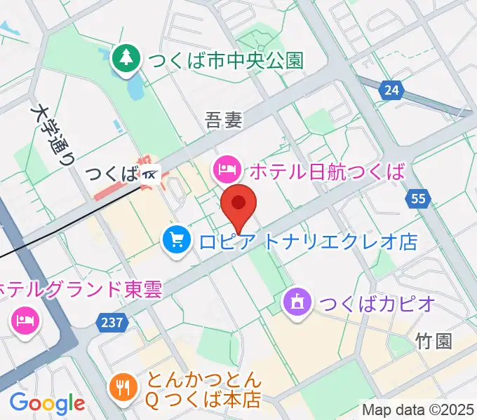 ノバホールの地図