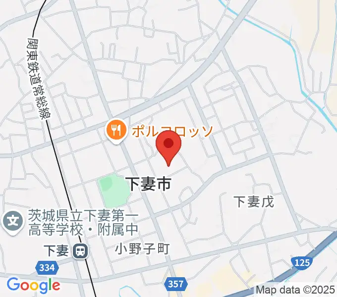 下妻市民文化会館の地図