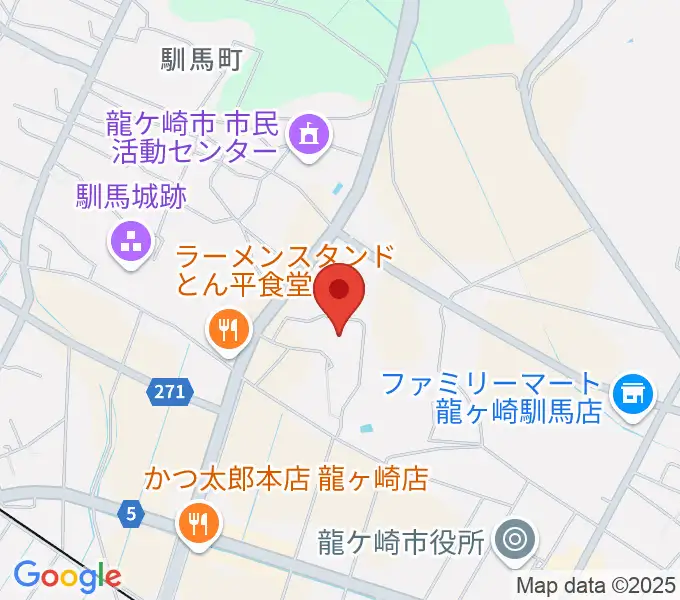 大昭ホール龍ケ崎の地図