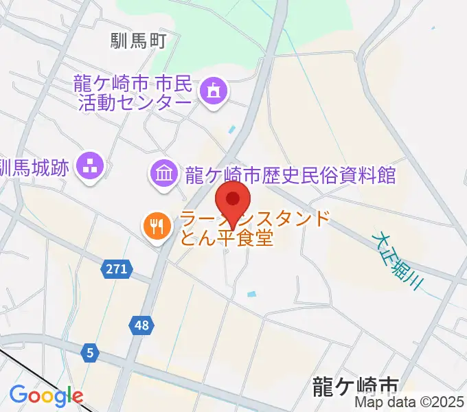 大昭ホール龍ケ崎の地図
