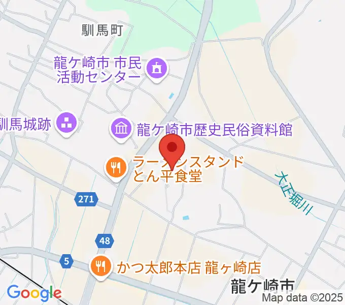 大昭ホール龍ケ崎の地図