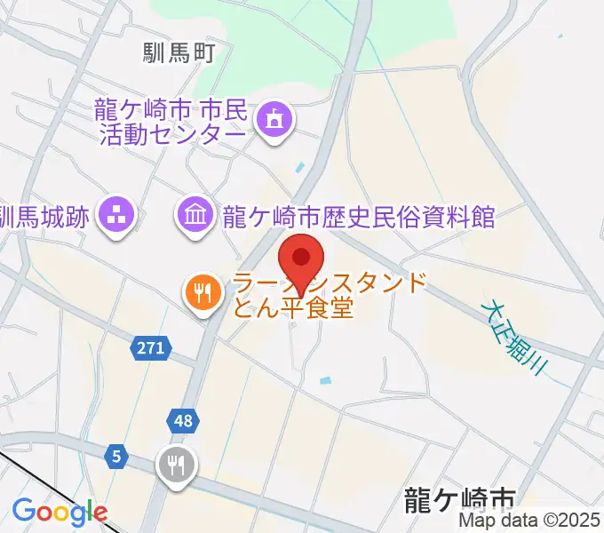 大昭ホール龍ケ崎の地図