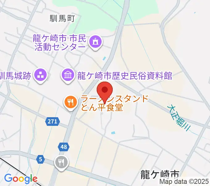 大昭ホール龍ケ崎の地図