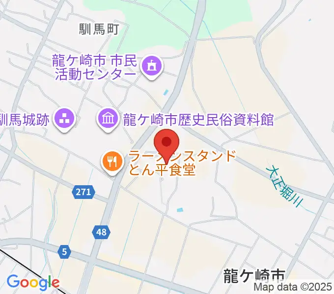 大昭ホール龍ケ崎の地図