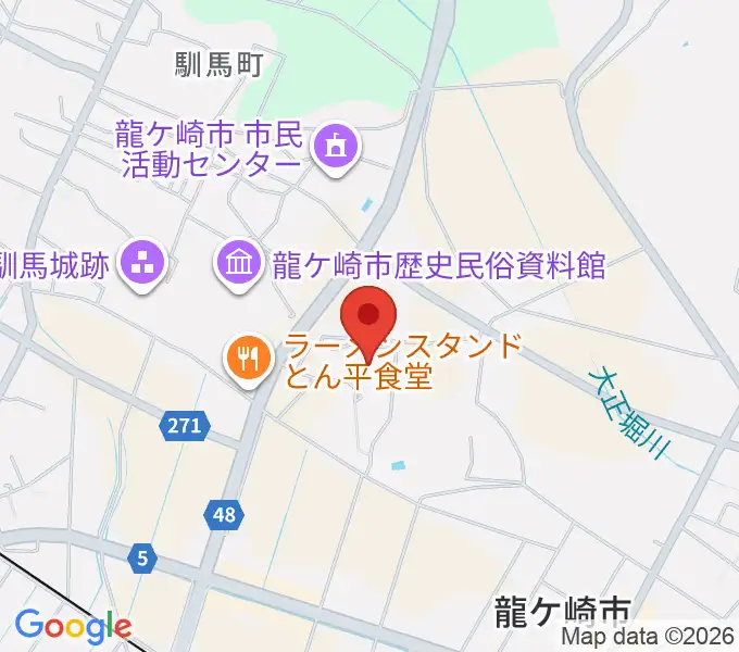 大昭ホール龍ケ崎の地図