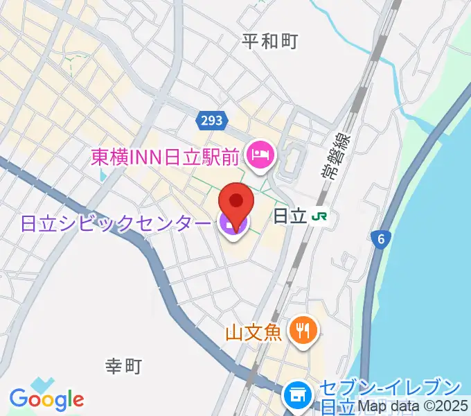 日立シビックセンターの地図