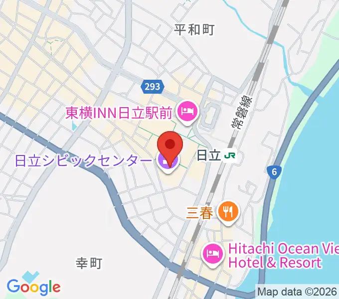 日立シビックセンターの地図