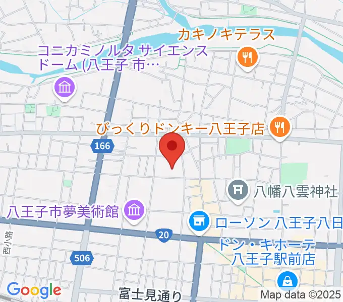 いちょうホールの地図