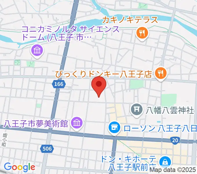 いちょうホールの地図