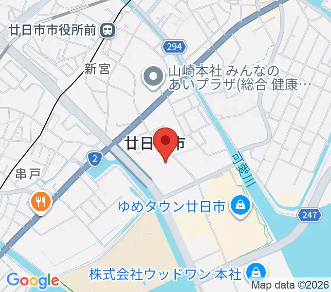 ウッドワンさくらぴあの地図