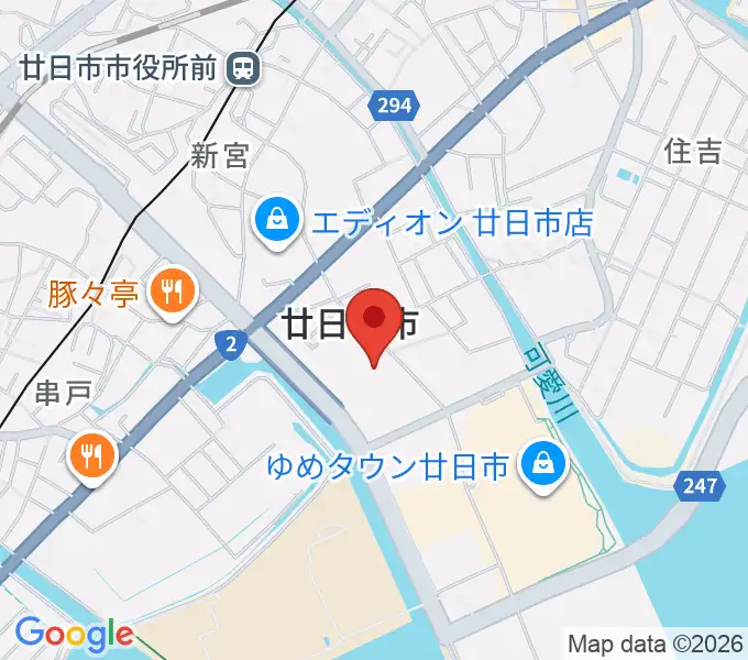 ウッドワンさくらぴあの地図