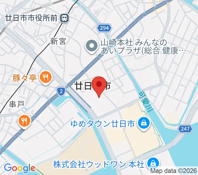 ウッドワンさくらぴあの地図