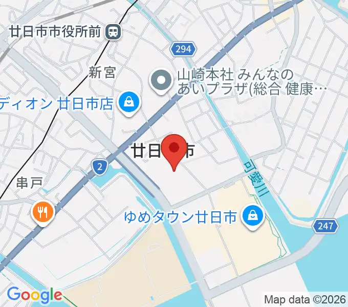 ウッドワンさくらぴあの地図