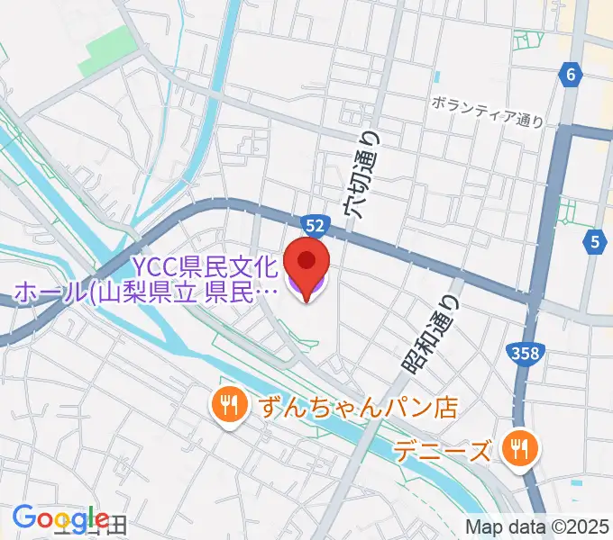 YCC県民文化ホールの地図