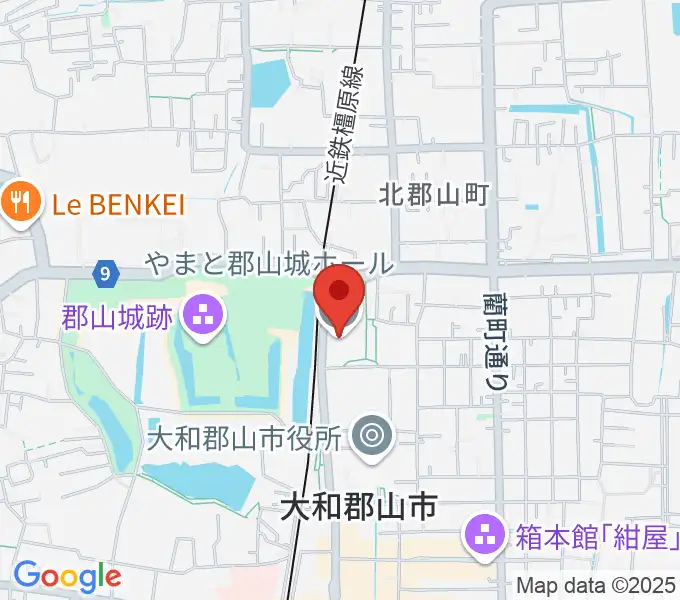 DMG MORI やまと郡山城ホールの地図