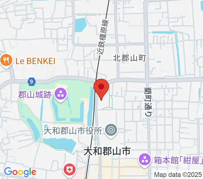 DMG MORI やまと郡山城ホールの地図