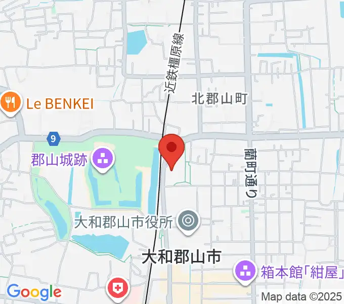 DMG MORI やまと郡山城ホールの地図