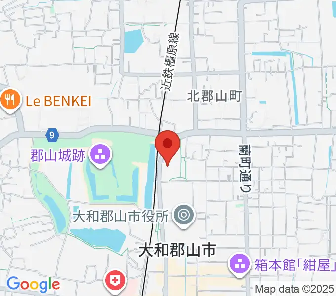 DMG MORI やまと郡山城ホールの地図