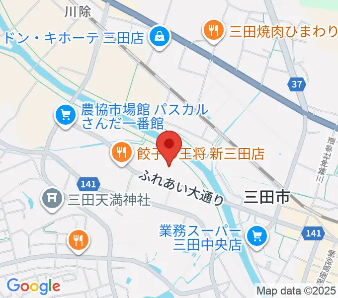 郷の音ホールの地図