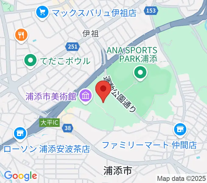 アイム・ユニバース てだこホールの地図