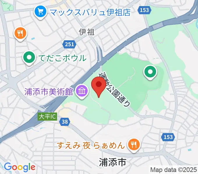 アイム・ユニバース てだこホールの地図