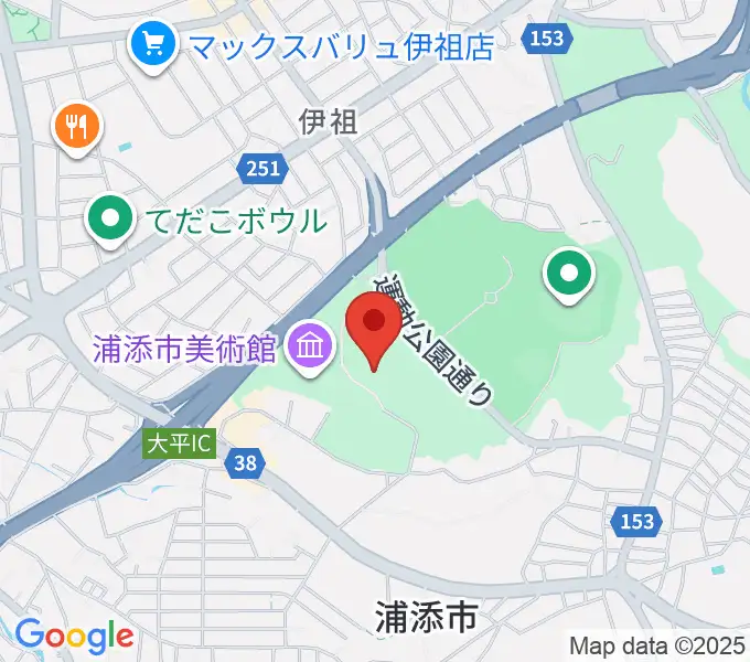アイム・ユニバース てだこホールの地図
