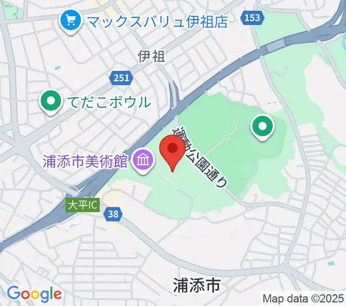 アイム・ユニバース てだこホールの地図