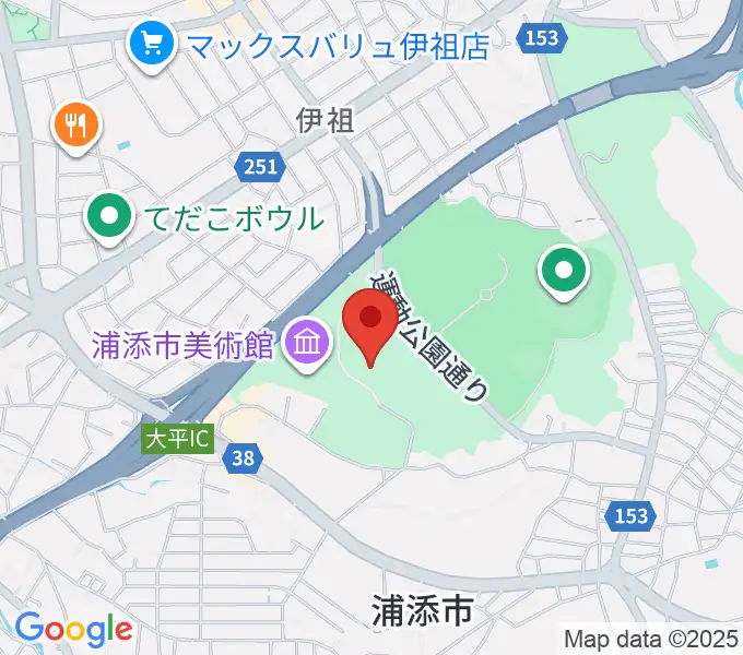 アイム・ユニバース てだこホールの地図