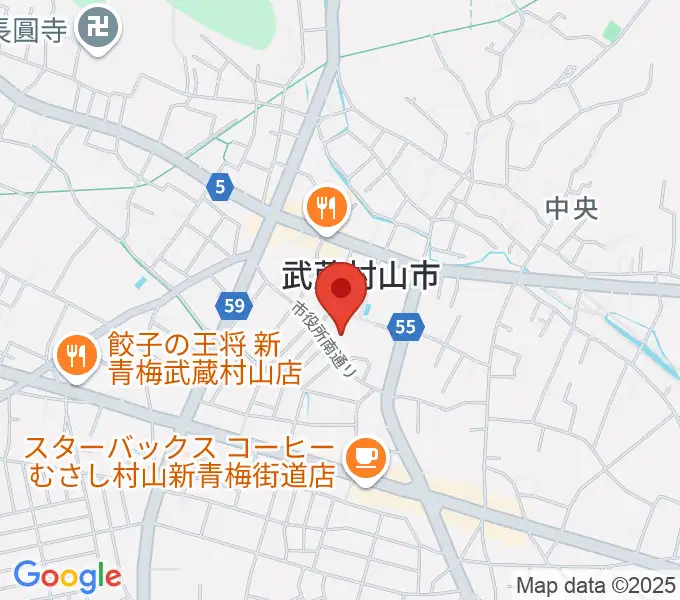武蔵村山市民会館 さくらホールの地図