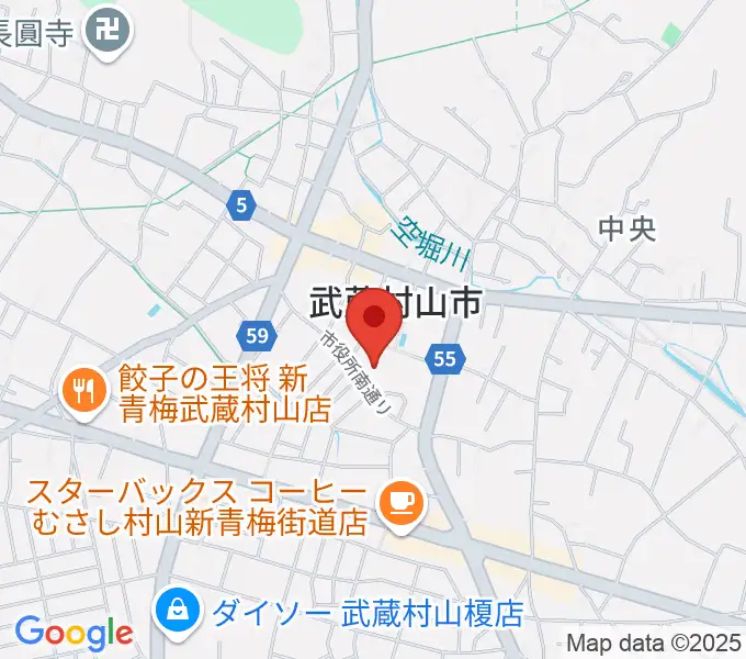 武蔵村山市民会館 さくらホールの地図