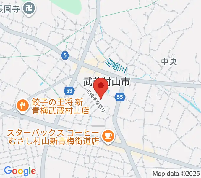 武蔵村山市民会館 さくらホールの地図