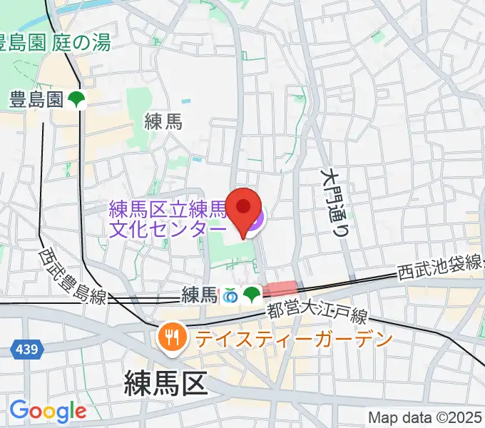 練馬文化センターの地図